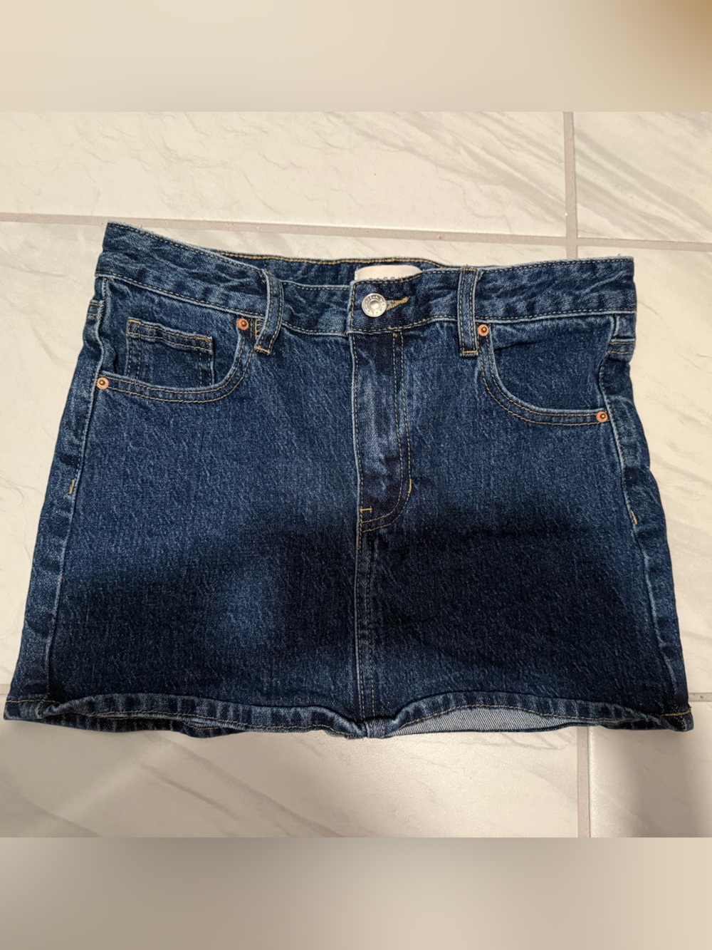PacSun Dark Blue Denim Mini Skirt